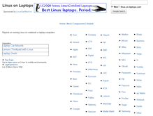 Tablet Screenshot of linux-on-laptops.com